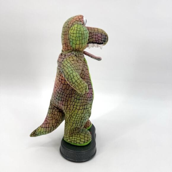 Vintage Gemmy Animated Green Alligator Crocodile Rocker Plush Toy RARE WORKS - Picture 5 of 11